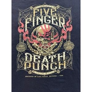 🌻3for$25 Five Finger Death Punch T Shirt Mens Small Metal Rock Band Tee FFDP